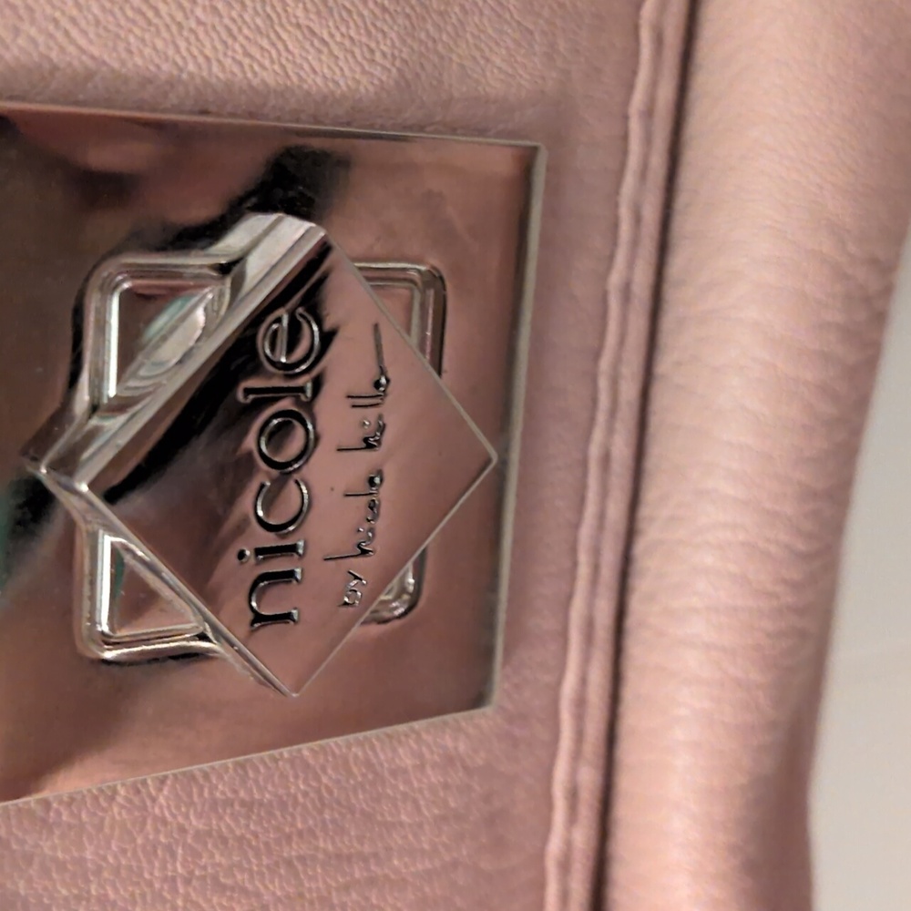 Nicole by Nicole Miller Blush Leather Handbag
